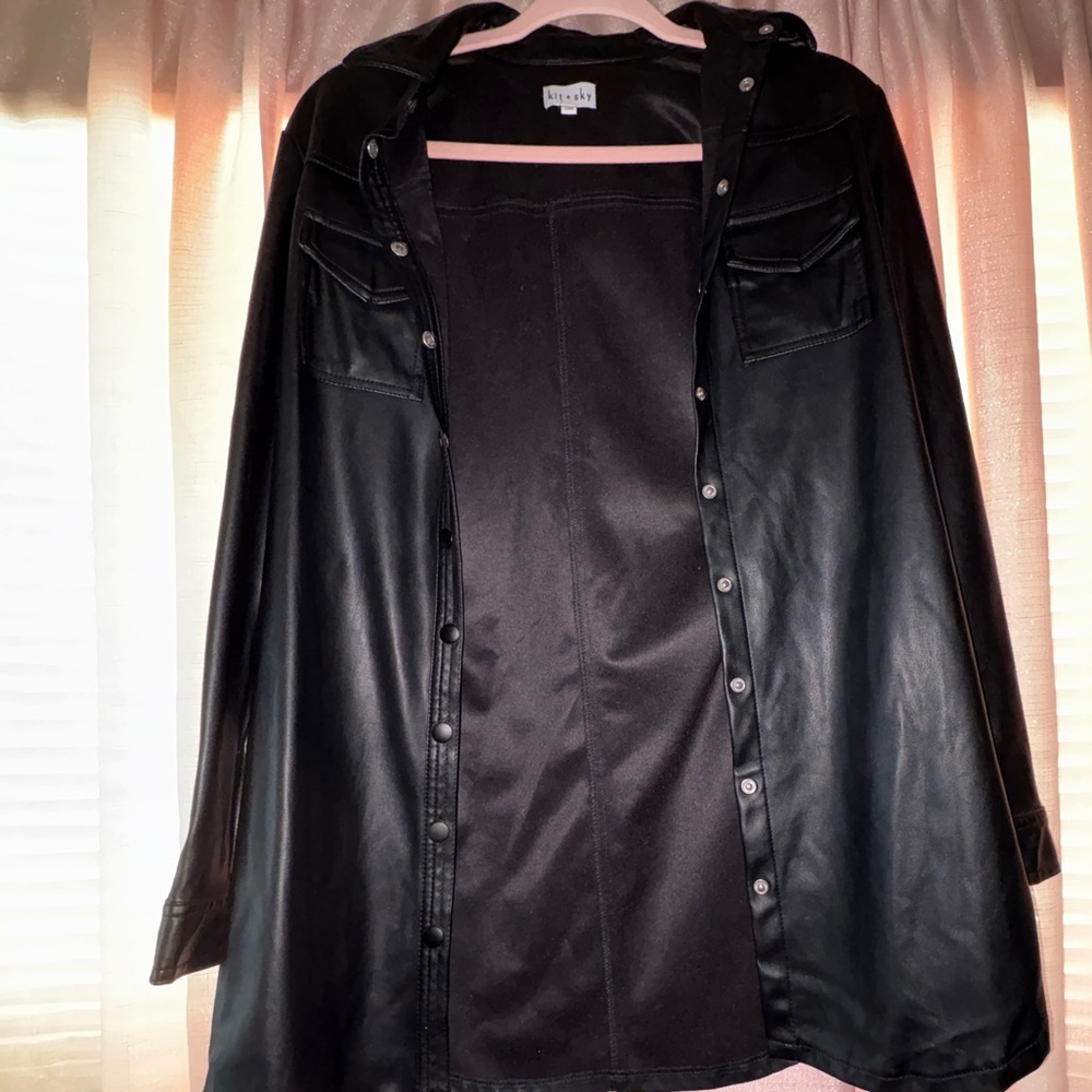 Black Leather Jacket Classic Design Smooth Finish